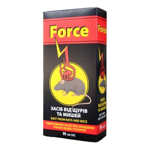 Отрута від щурів та мишей Force, 90мл